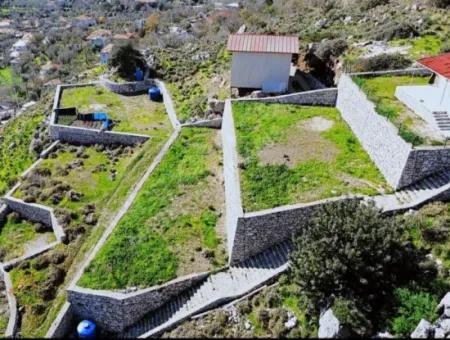 2100M2 Vorgefertigtes Dorfhaus Mit Meerblick Zum Verkauf Im Dorf Söğüt, Marmaris